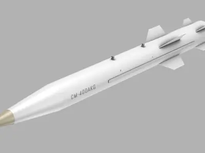 CM-400AKG ANTI-SHIP MISSILE Low-poly 3D model