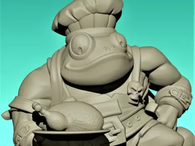 Toad cook 3D print model