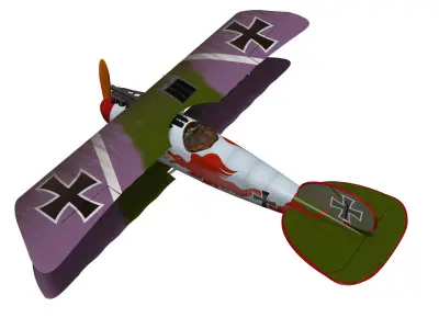 Albatros DV 3D model