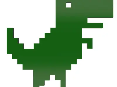 Google Dinosaur T-Rex Low-poly 3D model