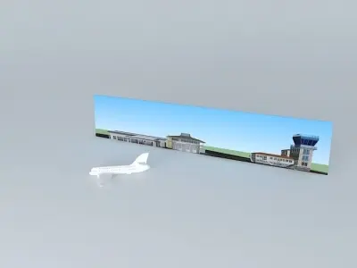 AIRBOUINGUE bird in sky Free 3D model