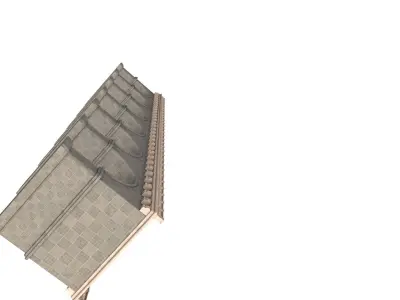 Arched stone bridge 3D model