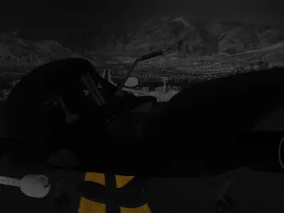 Jetbike boat in water at dusk 3D model