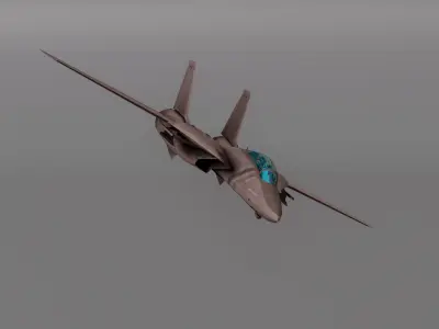 Saphire F15 - Fighter JET Low-poly 3D model