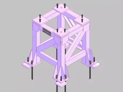 26400-Base for robot NACHI-NC510-Hight 950 3D model