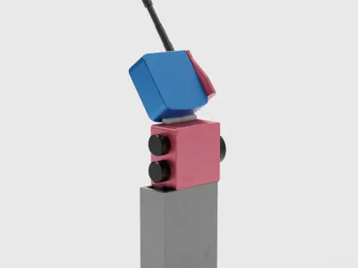 The Walkie Talkie Low-poly 3D model