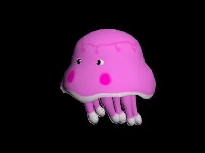 jellyfish Low-poly 3D model