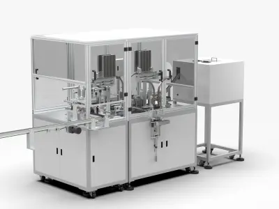 Fully Automatic Magnetic Bottom Assembly Machine 3D model