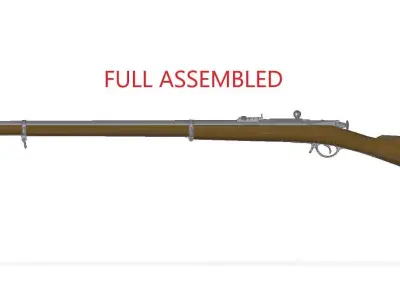 Berdan rifle No2 3D model