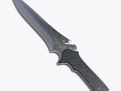 Knife Low-poly 3D model 36