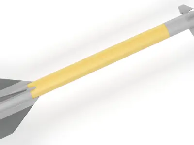 Pantsir S1 Two-Stage Missile 57E6E 3D model