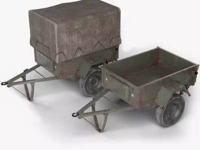 Gaz 704 Low-poly 3D model