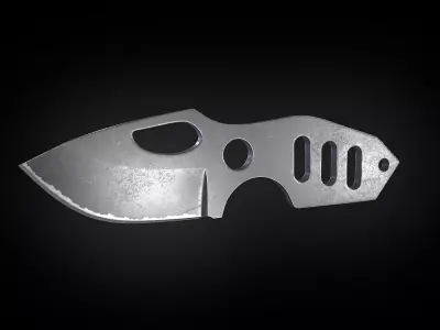 Neck Knife Low-Poly Free low-poly 3D model