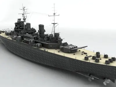 King George V Class Battleship 3D model