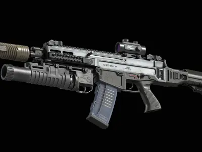 Bren CZ 805 A1 A2 V2 Low-poly 3D model