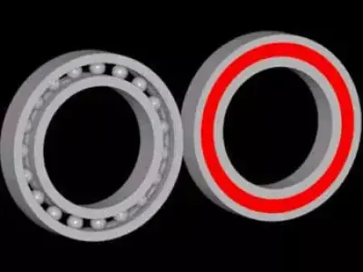 Deep Groove Ball Bearing with 477 Instances Free 3D model