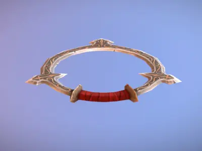 Fantasy Armory - Chakram 01 Low-poly 3D model