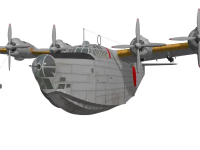 Kawanishi H8K Emily Type11 3D model