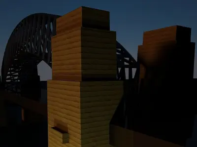 Sydney Harbour Bridge Model 3D model