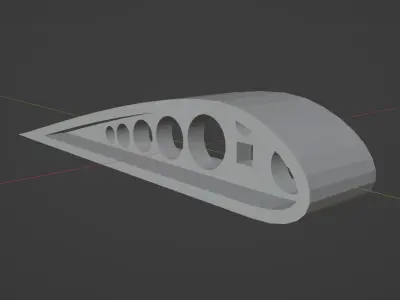 Plane Rib Airfoil Free 3D print model