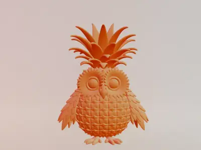 Ananasita Owlita Italian brainrot Printable 3D print model