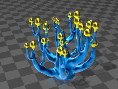 moon  mushroom tree 3D model