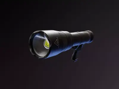 Scout Flashlight M640 Low-poly 3D model