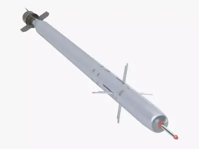Missile Igla SA 18 Anti-Aircraft missile 3D model