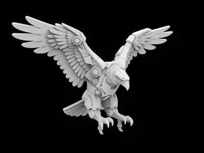 Mech Eagle Model 3D Print 3D print model buy