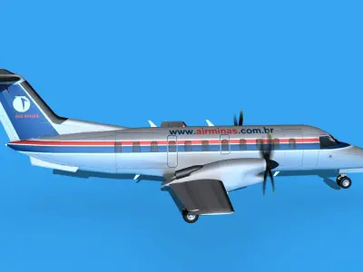 Embraer EMB120 AirMinas 3D model