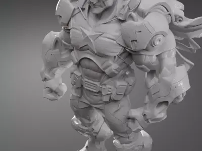 Armored Super Soldier 3D print model