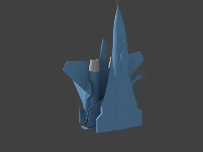 Su-27 Flanker 3D print model