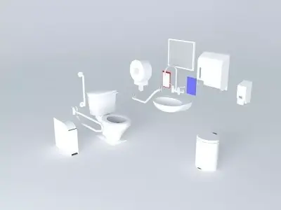 Eoilet Equipments Free 3D model