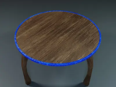 dining table and chair Free 3D model