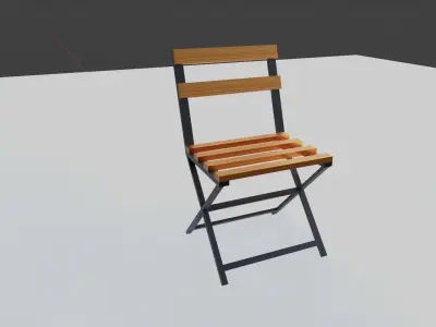 Chair folding Free 3D model purchase