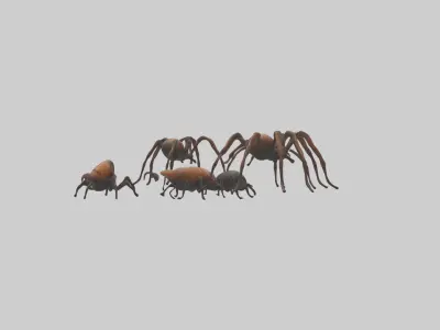 Creepycrawlies Model  Low-poly 3D model