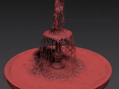Classic Fountain - vray and corona 3D model