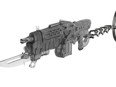 Gears of War Keychains Bundle - 4 Printable STL - Commercial Use 3D print model