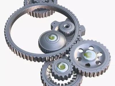 Gear Mechanism M2 3D model