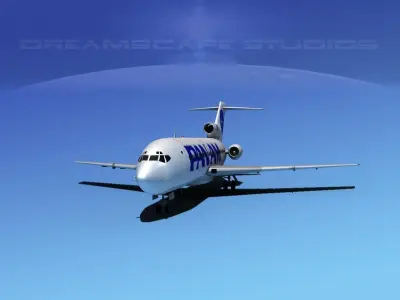 Boeing 727-100 Pan Am 2 3D model