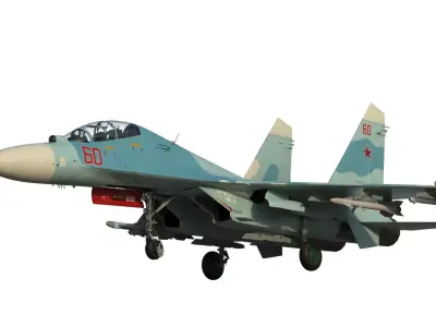 Su-27UB Flanker C 3D model