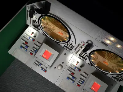 9S467 Soviet radar post Low-poly 3D model