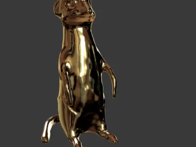 Meerkat golden Free 3D model