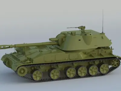 2S3 Akatsiya 3D model