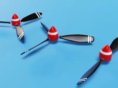 Propellers with dome 3d 2024 3D model