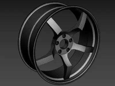Aftermarket Tuner Wheels Free Free 3D model