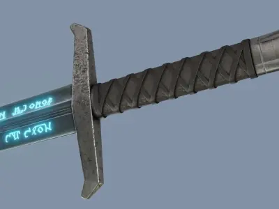 Excalibur Sword from Legend of King Arthur Free 3D model