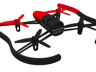 Parrot Bebop Drone 3D Model 3D model