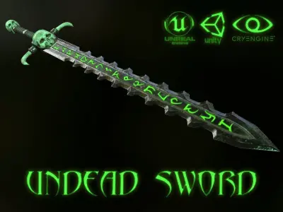 UNDEAD SWORD Low-poly 3D model purchase