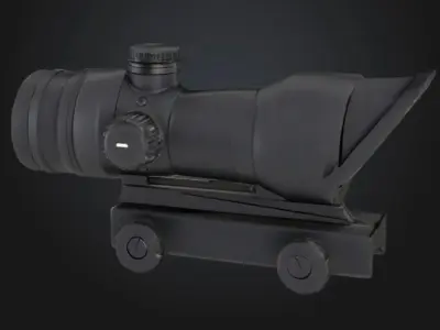 Tactical Optic ACOG Scope for Military 3D model